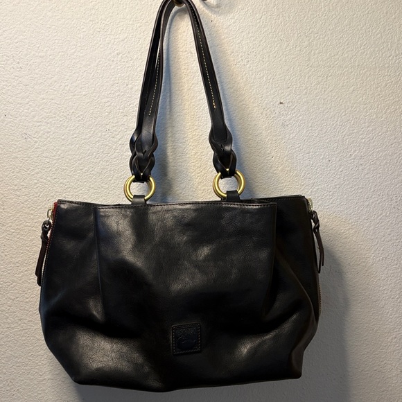 Dooney & Bourke Black Florentine Barlow large NWOT - Picture 1 of 3